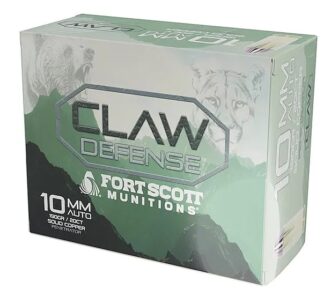 Fort Scott Munitions Claw Defense 10mm 190 gr Flat Nose (20 Rounds)
