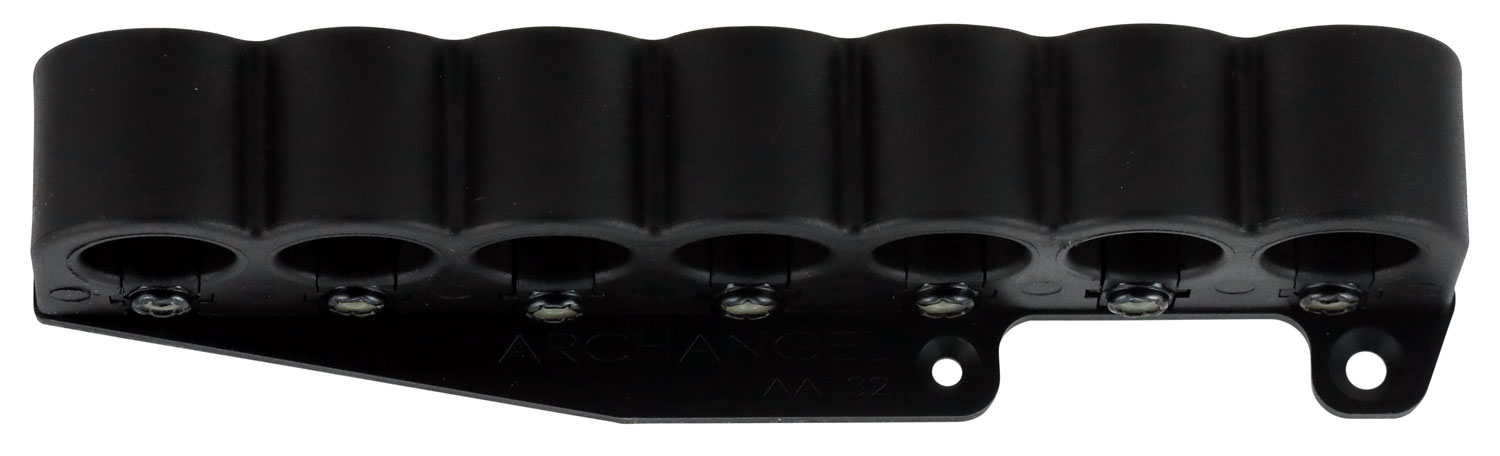 ProMag Archangel AA132 20 Gauge Shell Carrier for Rem 870, 7rd, Black with Aluminum Mounting Plate