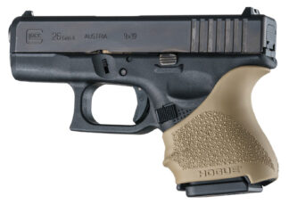 Hogue HandAll Beavertail Grip Sleeve for Glock 26/27 FDE Rubber