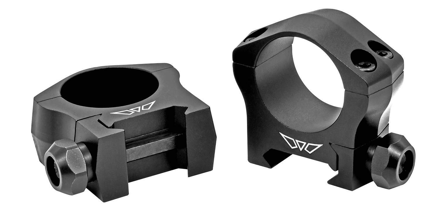 Warne 7200M Mountain Tech 1 in Low Scope Ring Set, Matte Black, Picatinny/Weaver