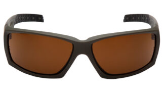 Pyramex Venture Gear Tactical Overwatch Shooting Glasses, Bronze Anti-Fog Polycarbonate Lens, OD Green Frame