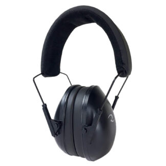 Radians CSE40BX Lowset Passive Earmuff, 21 dB, Over the Head, Black