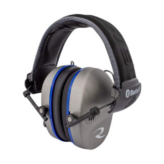Radians R3700 Quad Mic Electronic Earmuff, 24 dB NRR, Over-the-Head, Pewter/Black