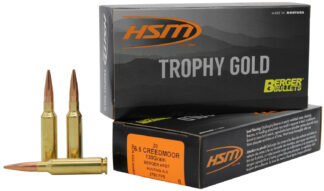 HSM Trophy Gold 6.5mm Creedmoor 130 gr Berger VLD Match Hunting 20-Round Box