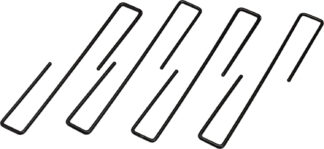Hornady Universal Handgun Hangers 4-Pack, PVC-Coated Hardened Steel for .5-1 in Shelf