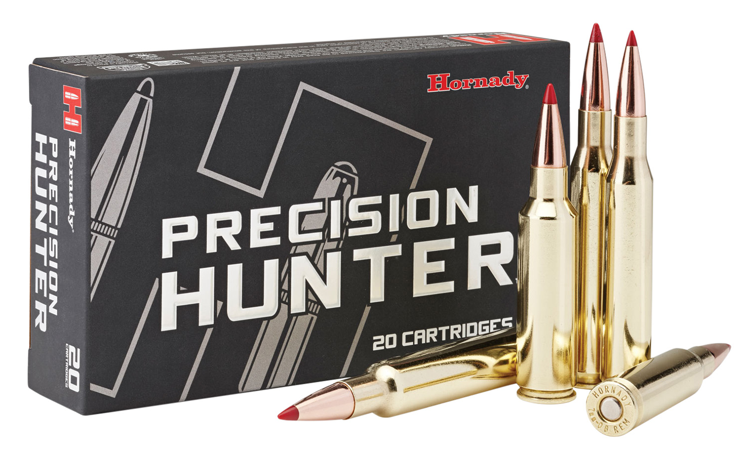 Hornady Precision Hunter .300 Rem SAUM 178 gr ELD-X Heat Shield Tip, 20 Rounds Per Box