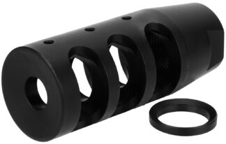 TacFire Compact Compensator 1/2-28 Tpi Threads, Black Nitride Steel, 2.50 in OAL for .223/5.56