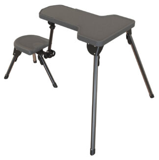 Caldwell Stable Table Lite Shooting Rest, Ambidextrous Rotating Seat, All-Weather Table