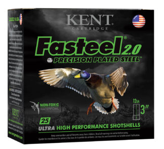 Kent Cartridge Fasteel 2.0 12 Gauge 3 in #1 Steel Shot 1 1/8 oz, 25 Rds