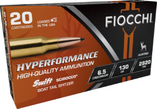 Fiocchi Hyperformance 6.5mm Creedmoor 130 gr Swift Scirocco II Boat Tail Spitzer