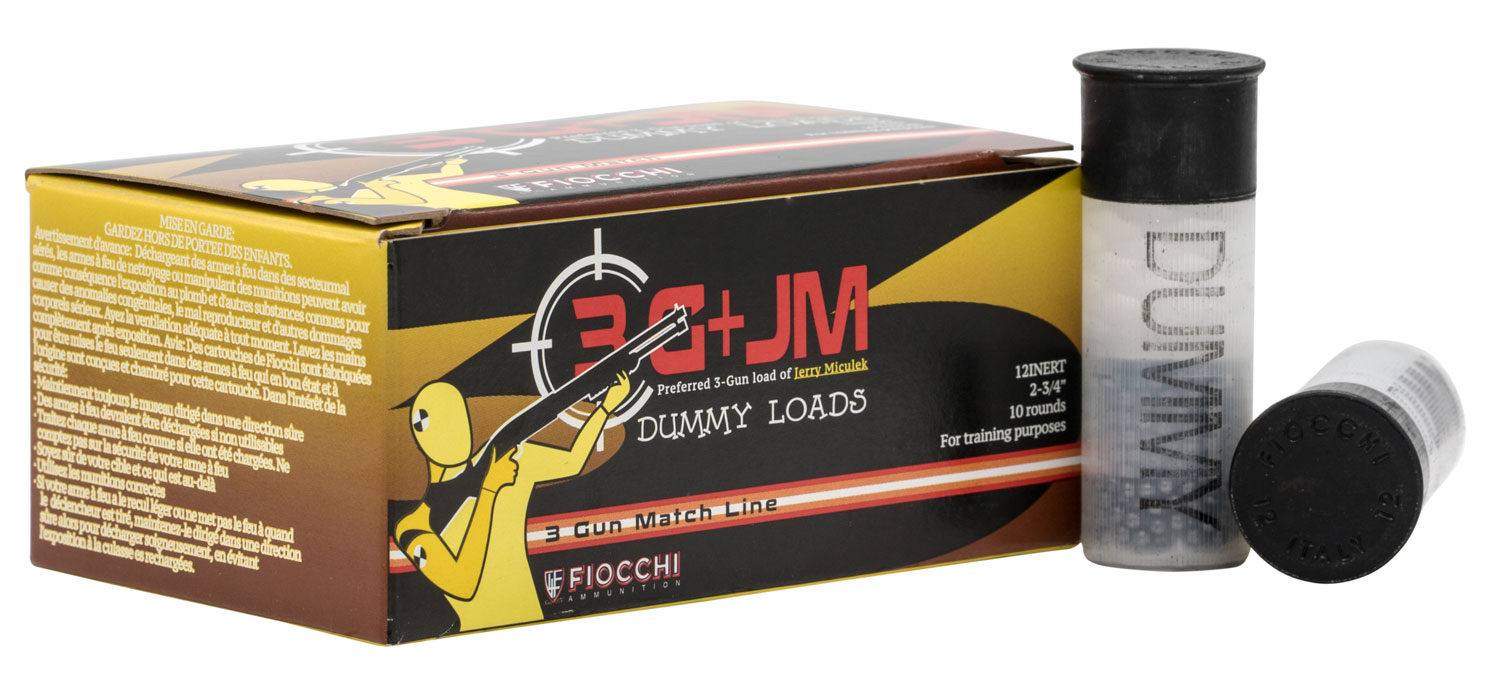 Fiocchi Inert Dummy Rounds 12 Gauge 2-3/4 in 1 oz 10 Rounds Per Box
