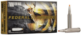 Federal Premium 7mm Remington Magnum 140gr Trophy Bonded Tip Ammo, 20-Round Box
