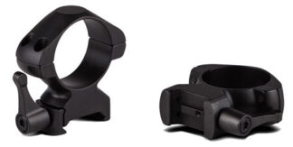 Konus 7406 1" Matte Black Steel Scope Rings, Quick Release, High (0 MOA)
