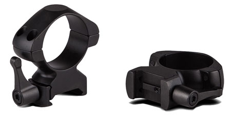 Konus 7406 1" Matte Black Steel Scope Rings, Quick Release, High (0 MOA)