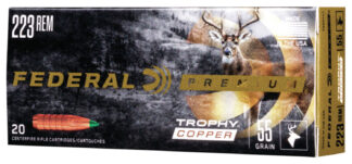 Federal Premium .223 Rem 55gr Trophy Copper 20rd Box