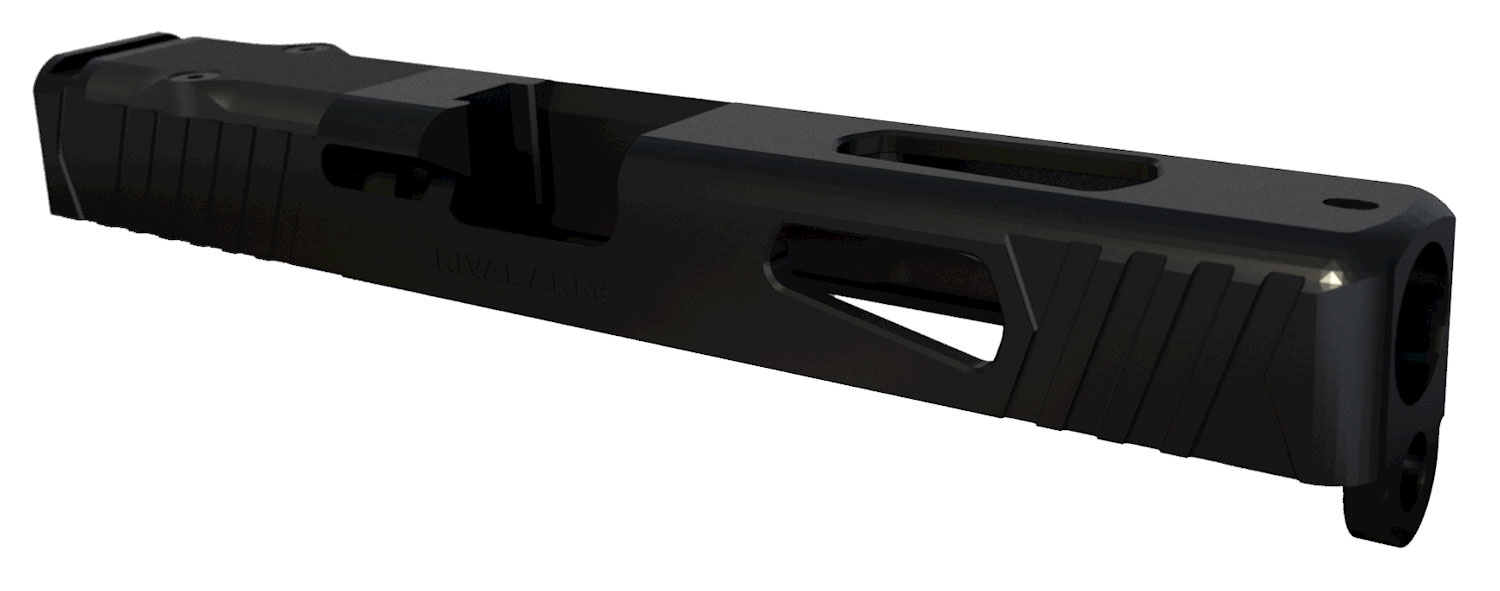 RIVAL ARMS Precision Slide A1 for Glock 17 Gen3, 9mm Luger, QPQ Black, Front/Rear Serrations