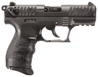 Walther P22Q .22 LR DA/SA Semi-Auto Pistol, 3.42 in Threaded Barrel, 10+1 Rounds, Black