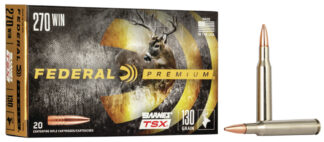 Federal Premium P270L .270 Winchester 130 gr Barnes TSX Hollow Point, 20 Rounds