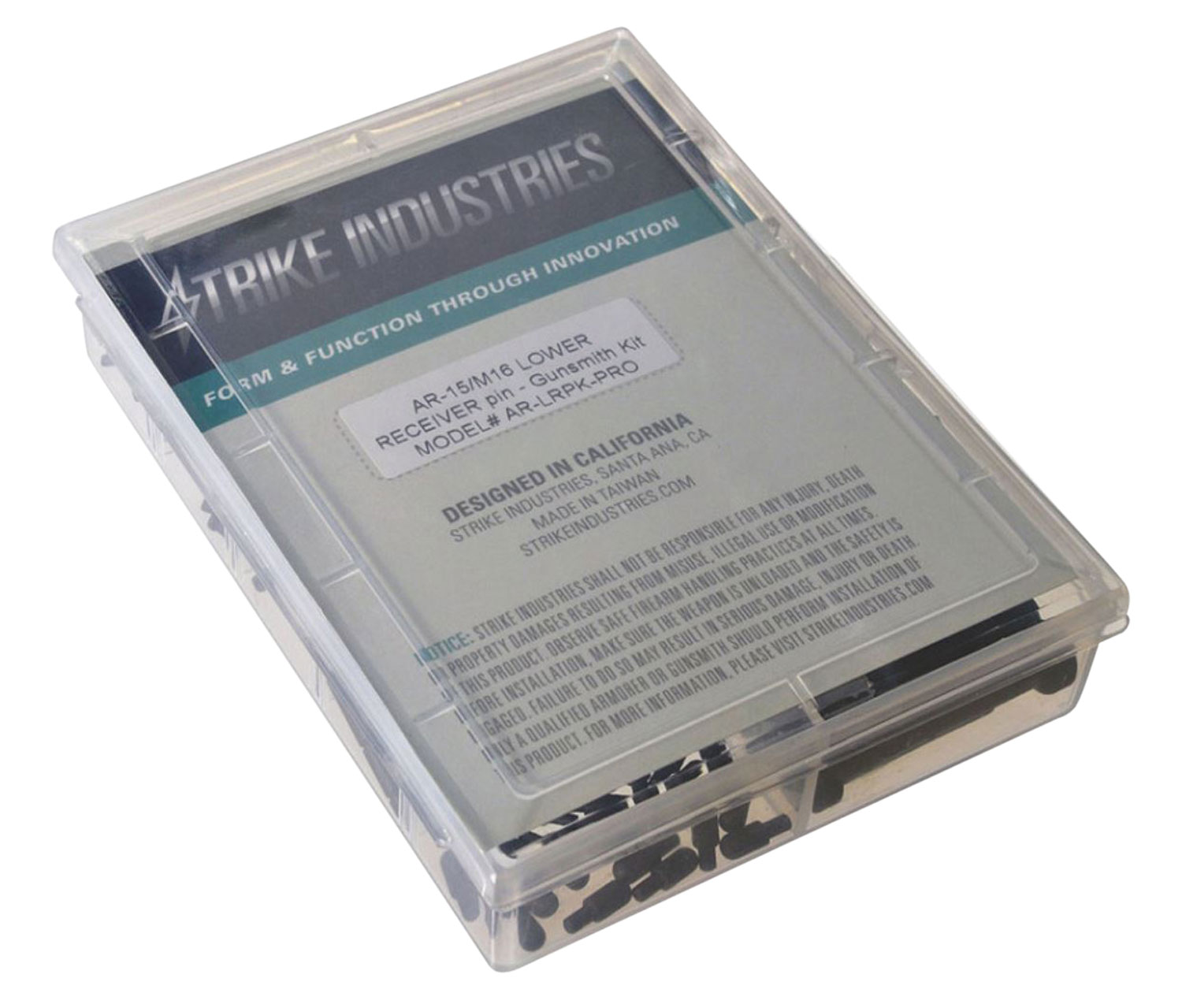 Strike Industries ARLRPKPRO AR-15 Pin Kit, Matte Black Metal