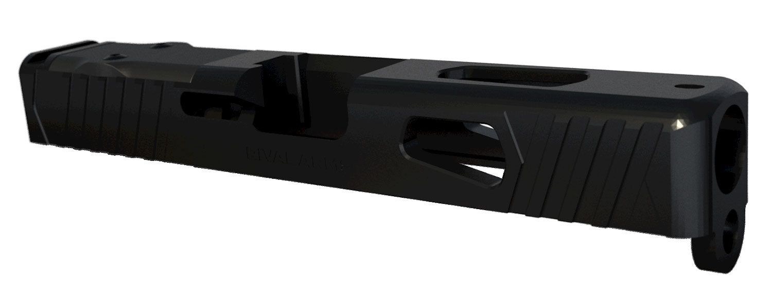 RIVAL ARMS Precision Slide A1 Docter Cut Black QPQ Case Hardened 17-4 Stainless Steel for Glock 19 Gen3