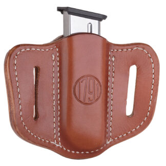 1791 Gunleather MAG1.1 Single Mag Holster Belt Slide, Classic Brown Leather