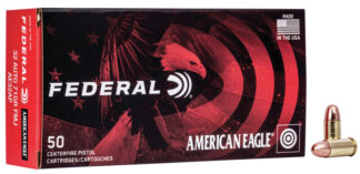 Federal American Eagle .32 Auto (ACP) 71 gr FMJ, 50 Rounds Per Box