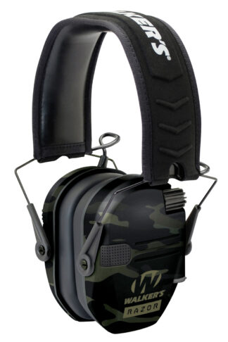 Walkers Razor Slim Electronic Earmuff 23 dB Over the Head Multi-Cam/Black Polymer