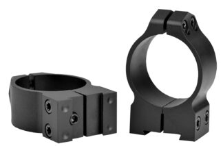Warne Maxima CZ 14B1M 30mm Medium Rings, Matte Black Steel, Vertical Split, 0 MOA, Dovetail