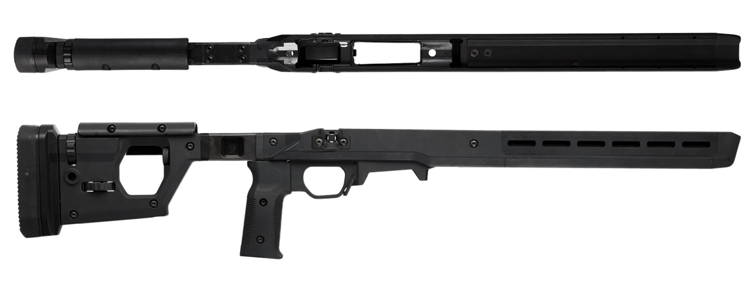 Magpul Pro 700 Fixed Rifle Stock, Black Synthetic with Aluminum Bedding, for Remington 700 SA