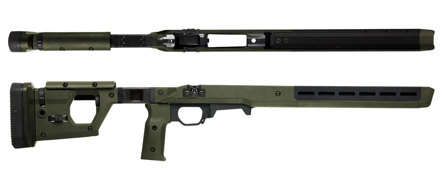 Magpul Pro 700 Fixed Stock Chassis OD Green Synthetic for Remington 700 Short Action