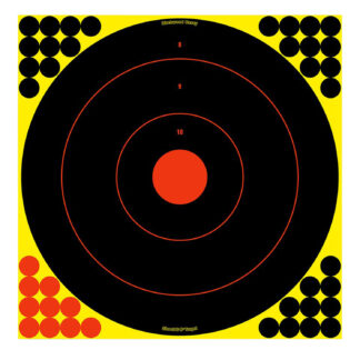 Birchwood Casey 34186 Shoot-N-C Reactive Target 17.25 in Bullseye, 12 Pack