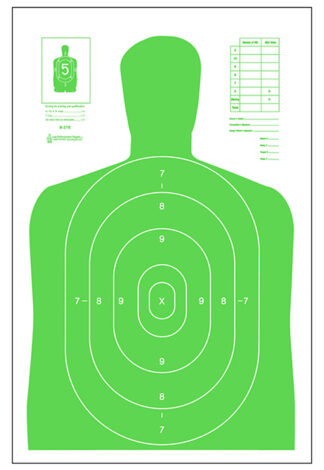 Action Target B27ELGR100 High Visibility Hanging Target, Fluorescent Green, 23 in x 35 in, 100-Pack