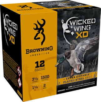 Browning Wicked Wing XD Extra Distance 12 Gauge 3.5 in 2 Shot 25 Rounds Steel
