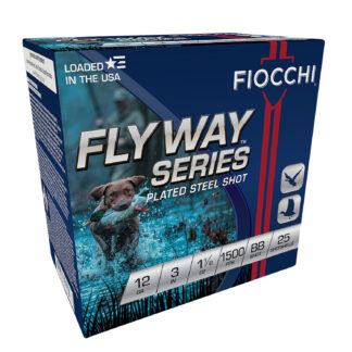 Fiocchi Flyway Steel 12 Gauge 3 In #BB, 1 1/8 Oz, 25 Rounds