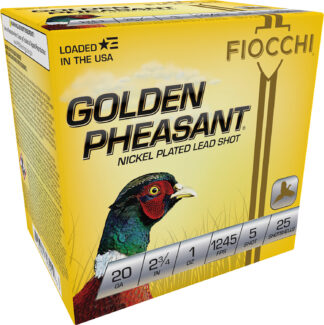 Fiocchi Golden Pheasant Extrema 20 Gauge 2.75 in 1 oz #5 Shot 25-Round Box