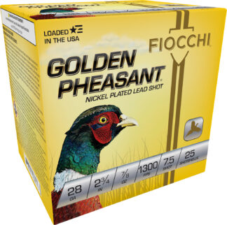 Fiocchi Golden Pheasant Extrema 28 Gauge 2.75 in 7.5 Shot 7/8 oz, 25 Rounds