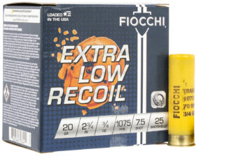 Fiocchi 20LITE75 Exacta Target Low Recoil Trainer 20Gauge 2.75" 3/4oz 7.5Shot 25 Per Box/10 Case