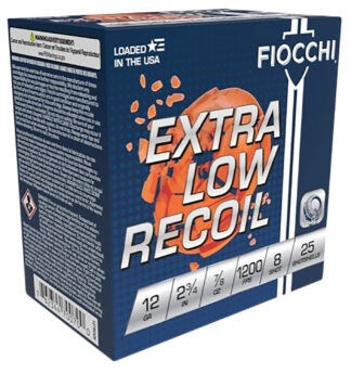 Fiocchi Exacta Target Low Recoil Trainer 12 Gauge 2.75 in #8 Lead 7/8 oz 25 Rounds