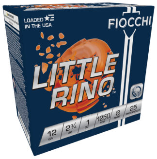 Fiocchi Exacta Target Little Rino 12 Gauge 2.75 in #8 Lead Shot 1 oz 25 Rounds