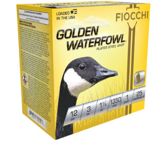 Fiocchi Golden Waterfowl 12 Gauge 3 in #1 Steel Shot 1 1/4 oz, 25 Rounds
