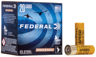 Federal WF2086 Speed-Shok 20 Gauge 2.75 in 3/4 oz #6 Steel Shot 25 Rounds Per Box