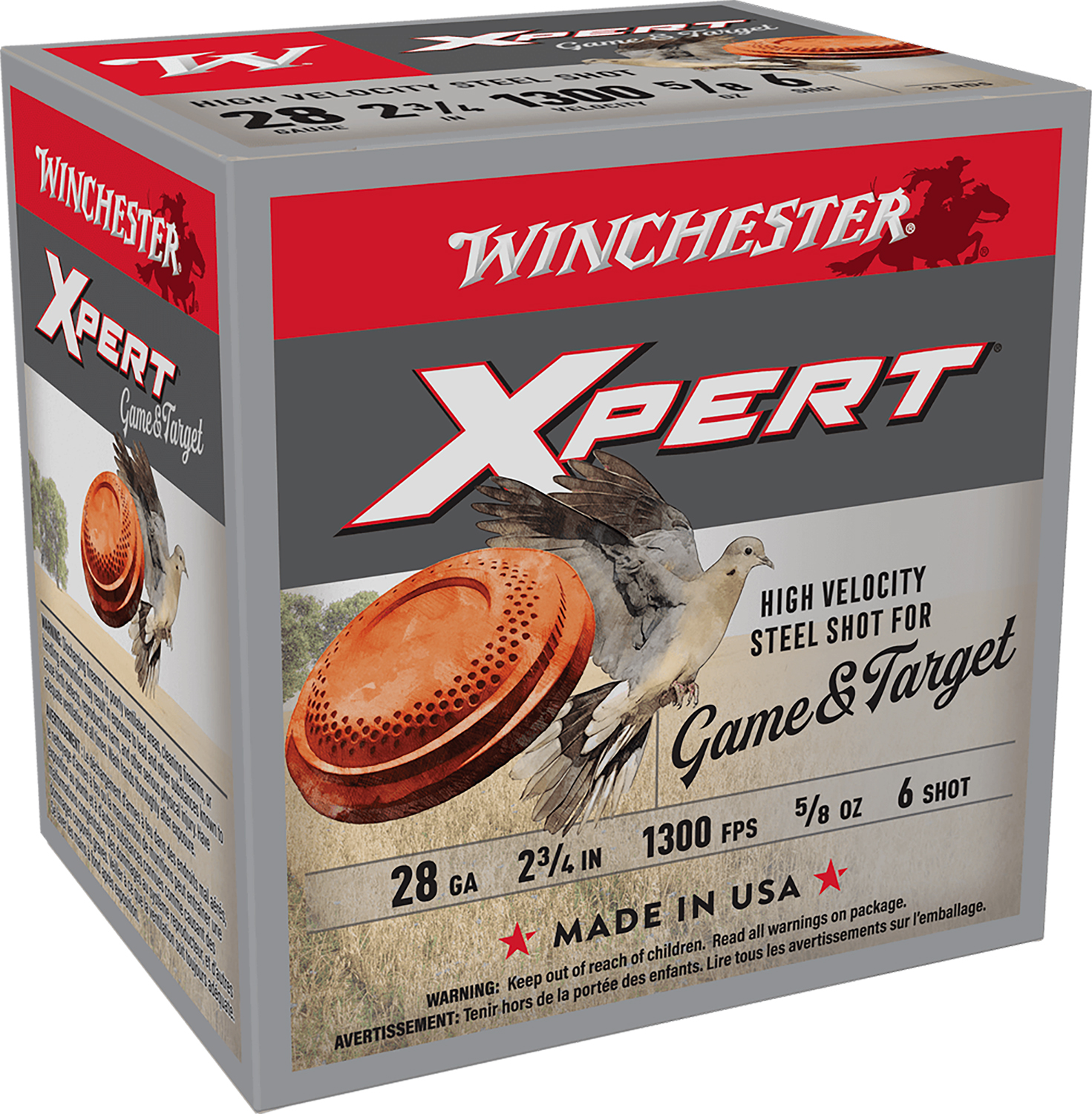 Winchester Super X Xpert Steel 28 Gauge 2.75 in 5/8 oz #6 Shot 25 Rounds