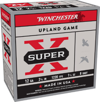 Winchester Super X 12 Gauge 2.75 in #8 Shot 1-1/4 oz 25-Round Box