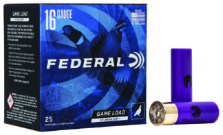 Federal H1634 Game-Shok High Brass 16 Gauge 2.75 in #4 Lead Shot, 25 Rounds