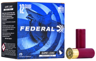 Federal Game-Shok Heavy Field 12 Gauge 2.75 in #4 Lead Shot, 1-1/8 oz, 25 Rounds/Box
