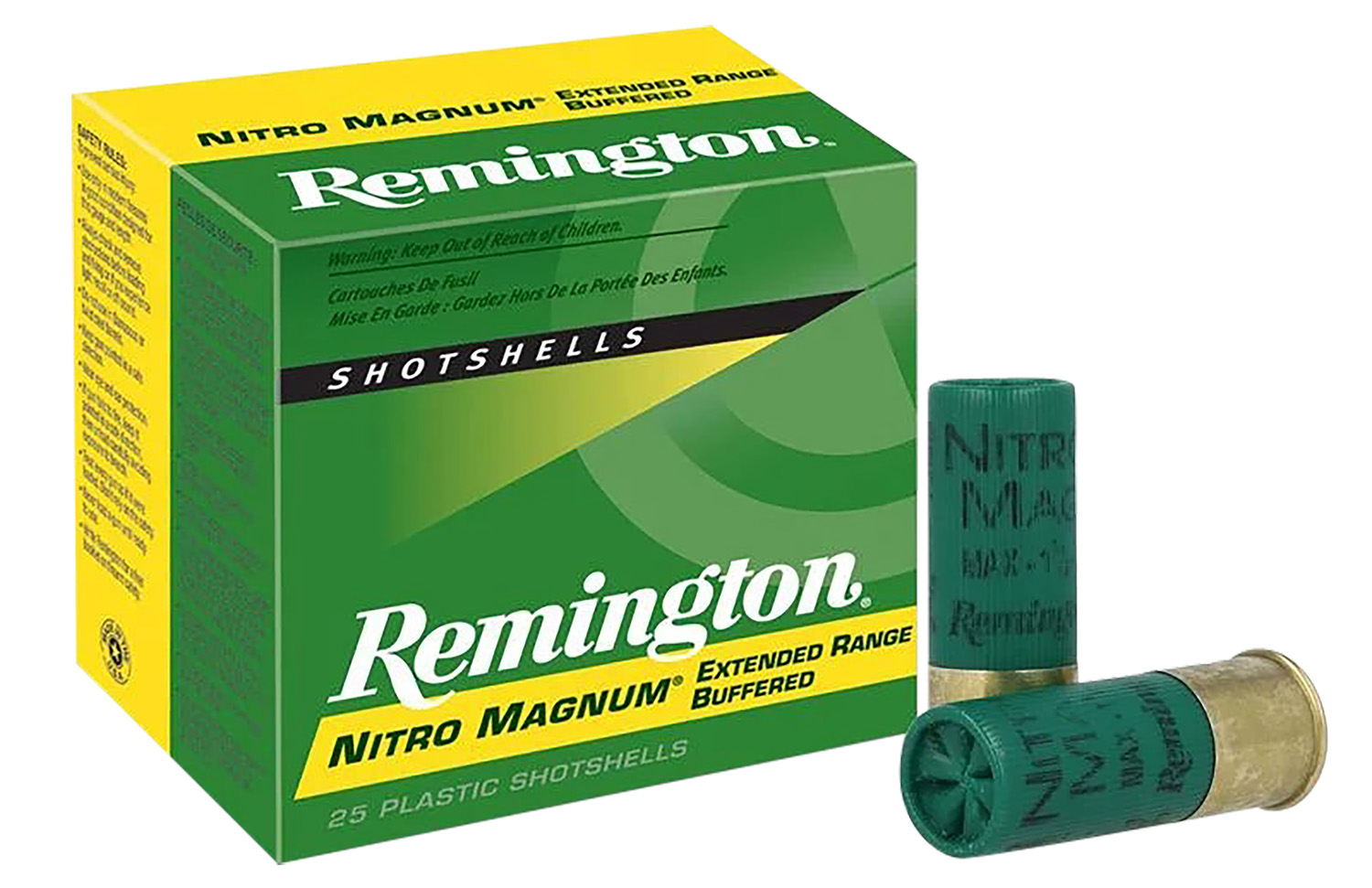 Remington Nitro Magnum 12 Gauge 2.75 in #2 Shot 1.5 oz 25 Rounds Per Box