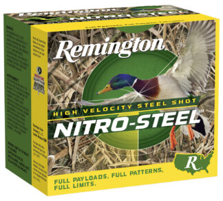 Remington Nitro-Steel High Velocity 12 Gauge 2.75 in 2 Shot 1-1/4 oz 25 Rounds/Box