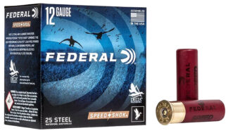 Federal Speed-Shok 12 Gauge 3 in Steel Shot #2 1 1/8 oz 25 Rounds