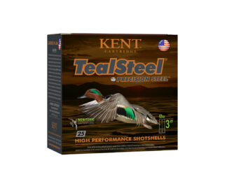 Kent TealSteel 12 Gauge 3 in #5 Steel Shot, 1 1/4 oz, 25 Rounds