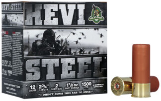 Hevishot HEVI-Steel 12 Gauge 2.75 in Shotgun Shells, #2 Shot, 25 Rounds